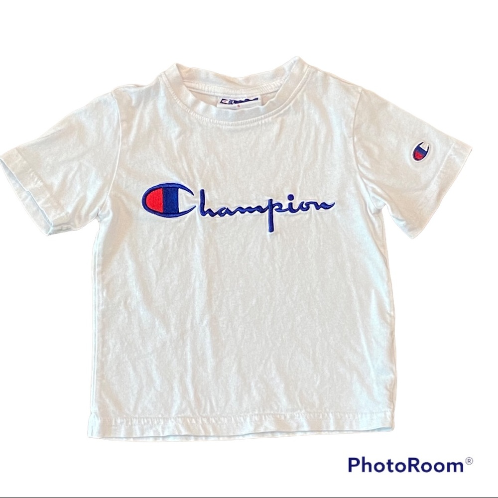 Champion white tee